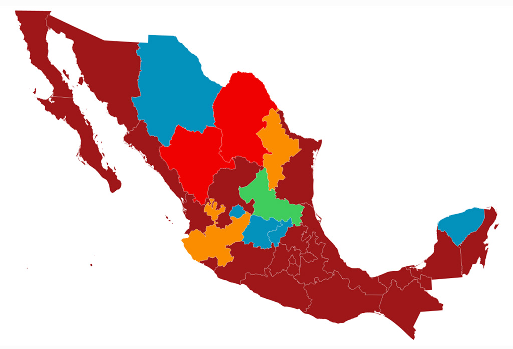 La presencia actual de PRI se reduce a sólo dos Estados entre ellos Coahuila